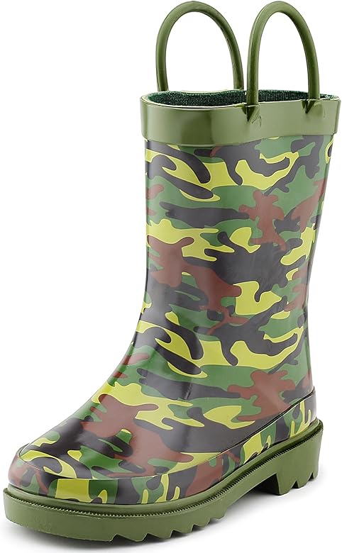 boys camo rain boots