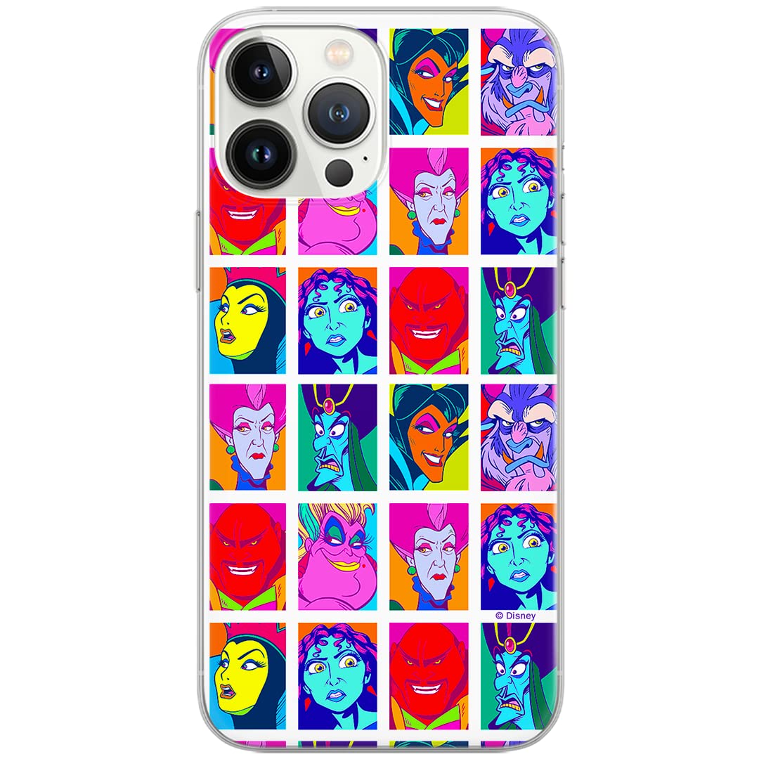 ERT GROUP mobile phone case for iPhone 13 PRO MAX original and officially licensed Disney pattern Villains 002 Multicolor optimally adapted to the shape of the mobile phone, case made of TPU