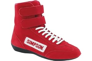 Simpson Racing 28110RD The Hightop Red Size 11 SFI Approved Driving Shoes