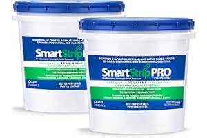 DUMOND Smart Strip PRO Paint Remover, Professional Strength Formula, Strips Up to 20 Layers of Oil, Latex, Acrylic & Water-Based Paints, Varnishes & Stains Usually in One Application, 2 Quarts