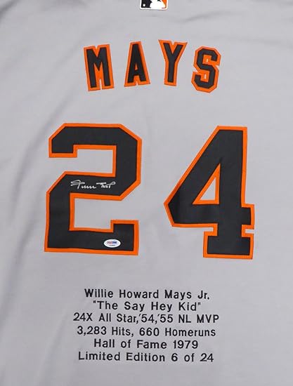 willie mays authentic jersey