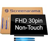 SCREENARAMA New Screen Replacement for NV156FHM-N48 | Glossy IPS FHD 1920x1080 LCD LED Display with Tools