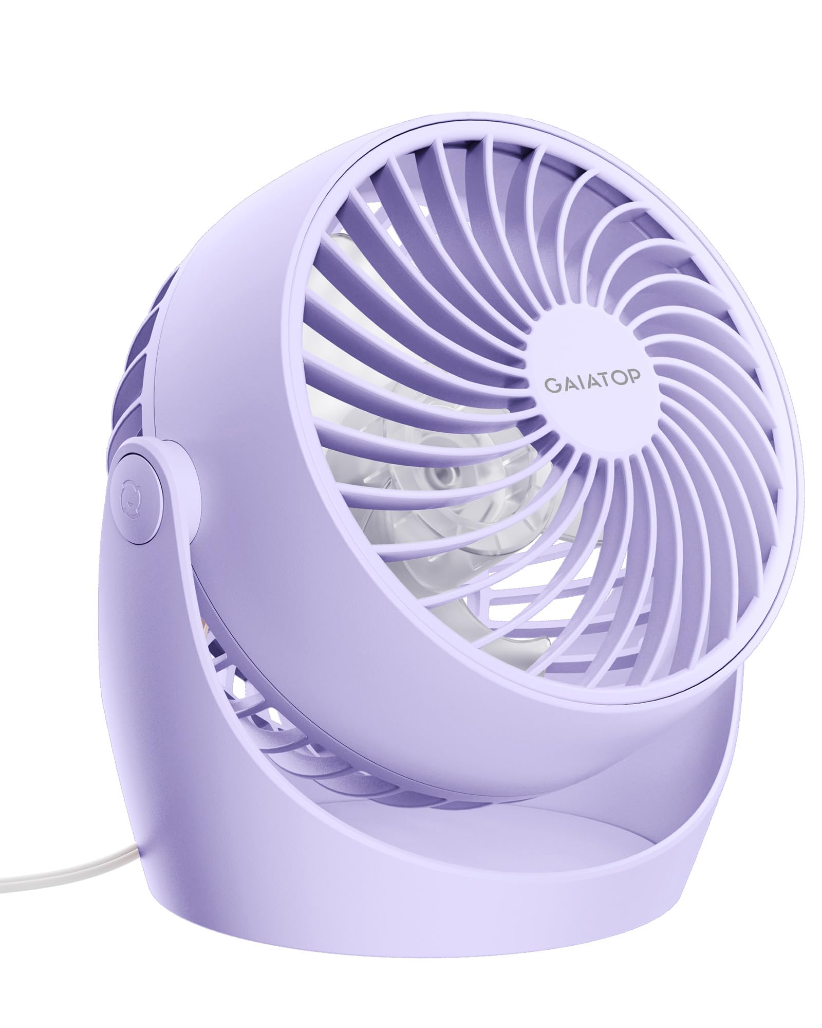 Photo 1 of Gaiatop Desk Fan, 5-Inch Portable Electric Table Desktop Air Circulator Fans, Small but Powerful with 3 Speed 360° Adjustable Tilt for Cooling Home Dorm Office Bedroom Bathroom Kitchen, Purple