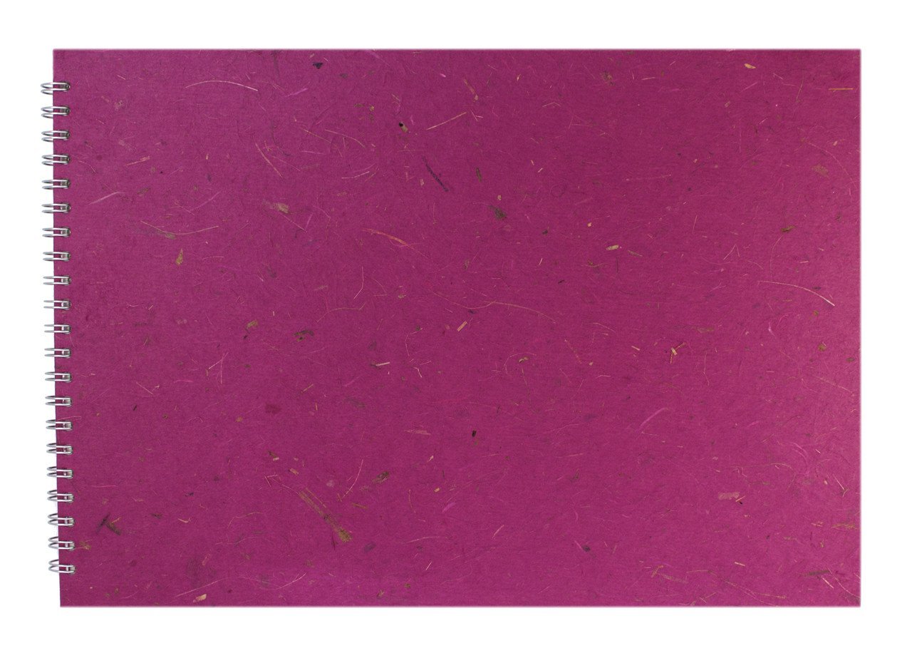 Pink Pig A3 Landscape Sketchbook | White Cartridge, 35 Leaves | Berry