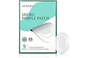 AUSLKA Blemish Patch, Hydrocolloid Blemishes Patch Dots for Face, Zit Patches, Zit Stickers (9 Patches)