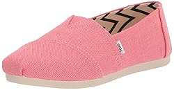 TOMS Womens Alpargata Slip On Flats Casual - Pink