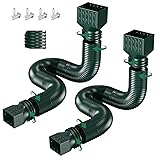 2 Pack Rain Gutter Downspout Extensions, Upgraded