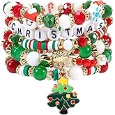 Ardorchid Halloween Bracelets for Women Pumpkin Ghost Steleton Bat Skull Beaded Stackable Stretchy Bracelet Rugby Thanksgiving Christmas Heishi Bracelets