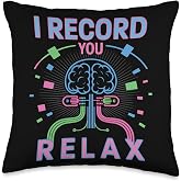 EEG Tech Brainwave Electroencephalographic Technician Throw Pillow