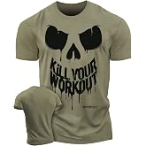 Hardcore Training Workout Shirts for Men Motivational Gym Shirt