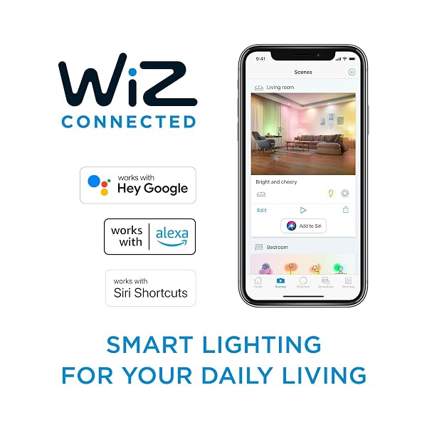 PHILIPS SMART 65W BR30 COLOR LED SMART BULB 4-PACK -E26- INDOOR – CONNECTS TO YOUR EXISTING WI-FI – CONTROL WITH VOICE OR APP + ACTIVATE WITH MOTION – MATTER COMPATIBLE