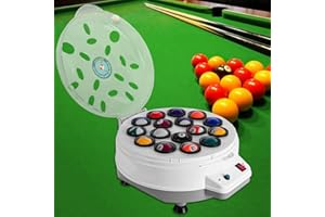 Carivia 16-Ball Automatic Pool Ball Polisher, Billiard & Snooker Balls Cleaner, 110V, 2.25 Inch Balls