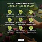 Caliko Floral Foam Blocks Pack 4 23x11x7cm Wet Brick for Arrangements view 3
