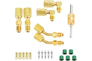 22PCS R410A Adapter Kit, Mini Split Vacuum Pump Kit 410A Refrigerant for R410A Mini Split Air Conditioner, 5/16 to 1/4 Couple