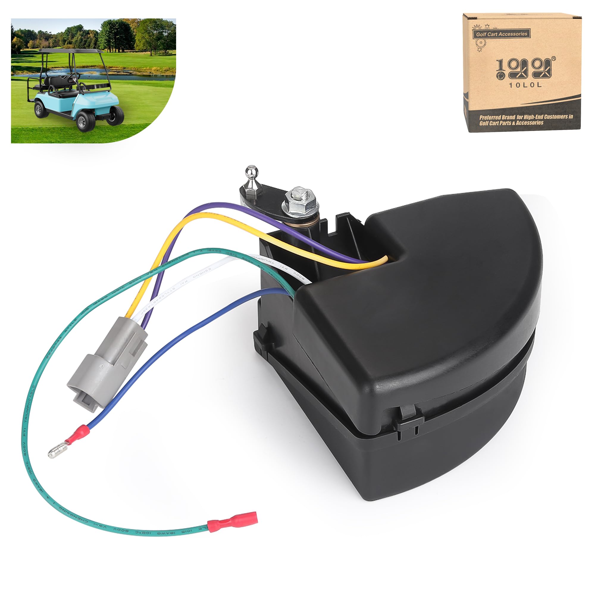 Photo 1 of 10L0L Golf Cart V-Glide Wiper Switch Assembly for Club Car DS 48V 2000-2004, Replace OEM 101932001