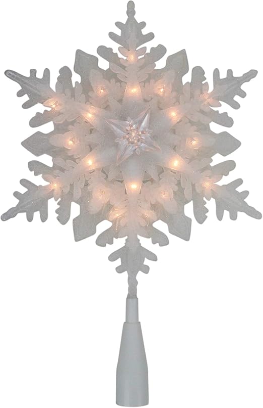 Amazon Com Northlight 10 Pre Lit White Snowflake Christmas Tree