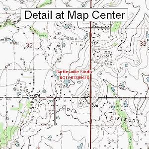 Amazon.com : USGS Topographic Quadrangle Map - Bartlesville South, Oklahoma (Folded/Waterproof ...