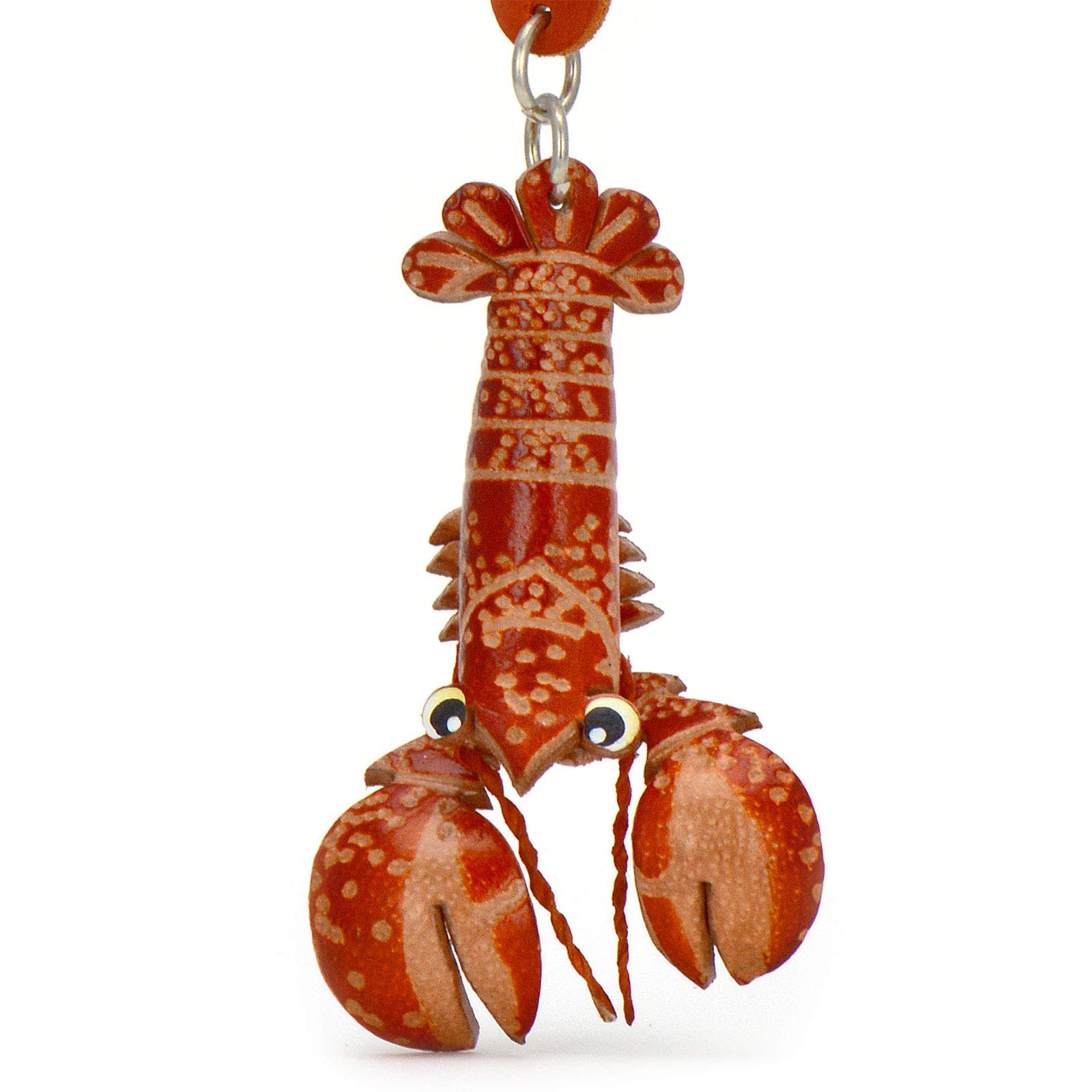 MONKIMAU Leather Keyring Lobster