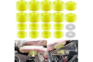 YOURSME KF04050BK Body Mount Bushing Kit Compatible with Ford F250 F350 Super Duty 1998-2018 2WD 4WD Polyurethane Body Mounts (Yellow)