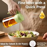 SWEET VIEW 470ml Oil Spray Bottle 2 in 1 Glass Pourer Sprayer Green view 2