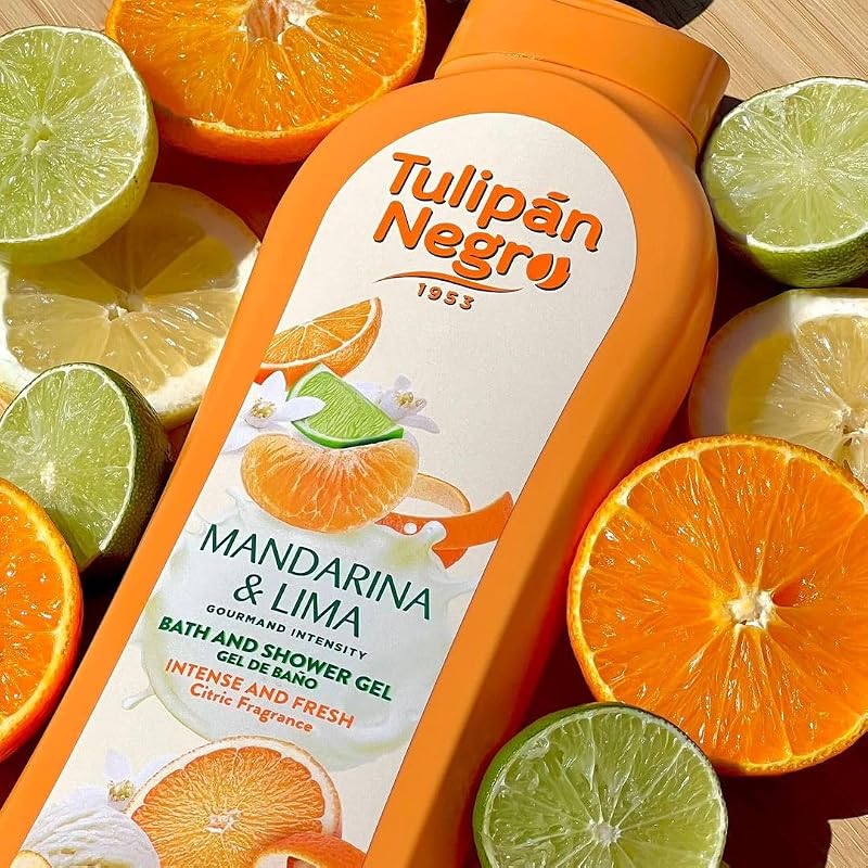 Tulpe Schwarz Duschgel Mandarine und Limette, 650 ml