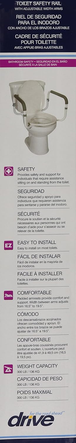 Drive Medical Toilet Safety Rail: Drive Medical (a): Health & Personal Care