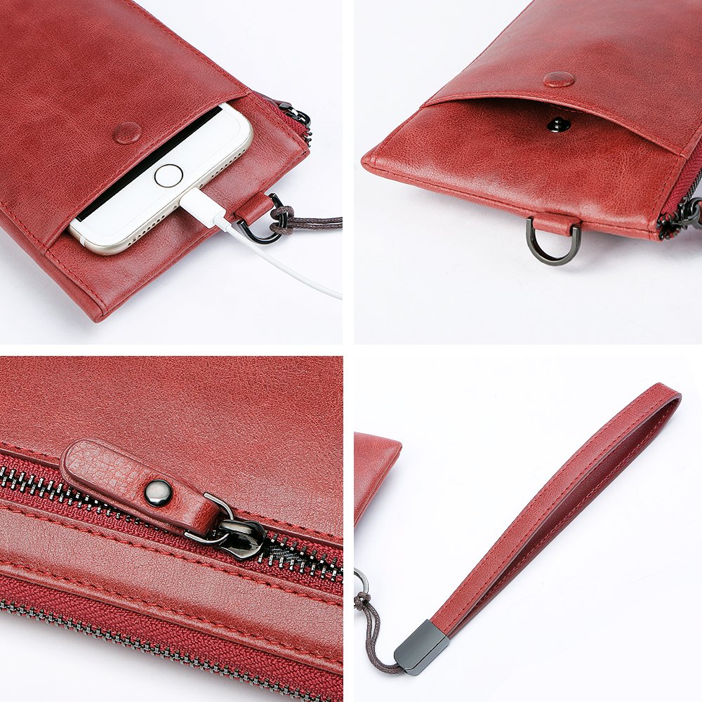 ZOOLER GLOBAL Genuine Leather Wallets Purses Card Case RFID Blocking Vintage Bifold Wallet