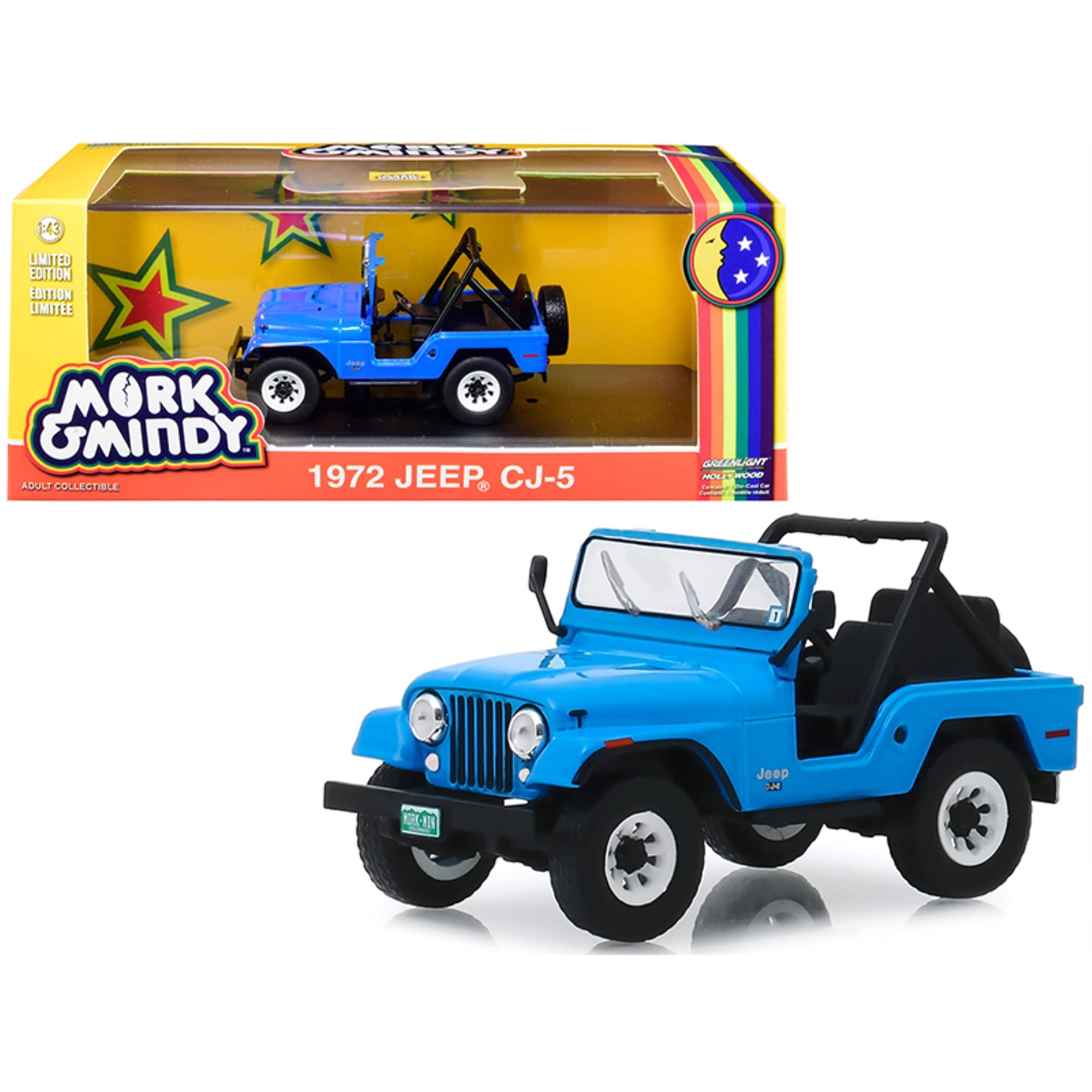 GreenLight 1:43 Mork & Mindy (1978-82 TV Series) - 1972 Jeep CJ-5 86570