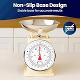 Innoteck Mechanical Kitchen Scale with Bowl 5kg Cream view 9