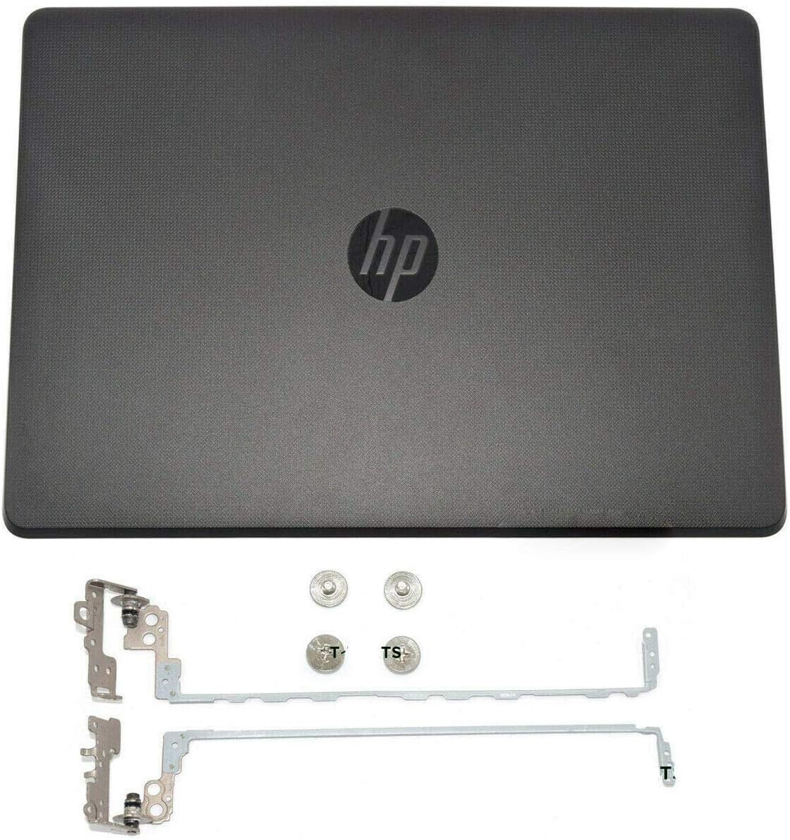 LhyParts New LCD Back Cover Rear Lid & Hinges 924899-001 Black for HP 250 G6 255 G6 256 258 G6 15-BS 15T-BR 15Q-BU 15T-BS 15-BW