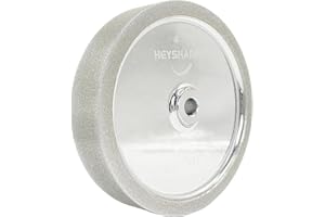 HEYSHARPEN CBN Grinding Wheel 6 inch 180 Grit,1" Wide,1/2” Arbor,for Sharpening Woodturning and HSS Tools,Suitable for All Kinds of 6-inch Bench Grinders(180 Grit)