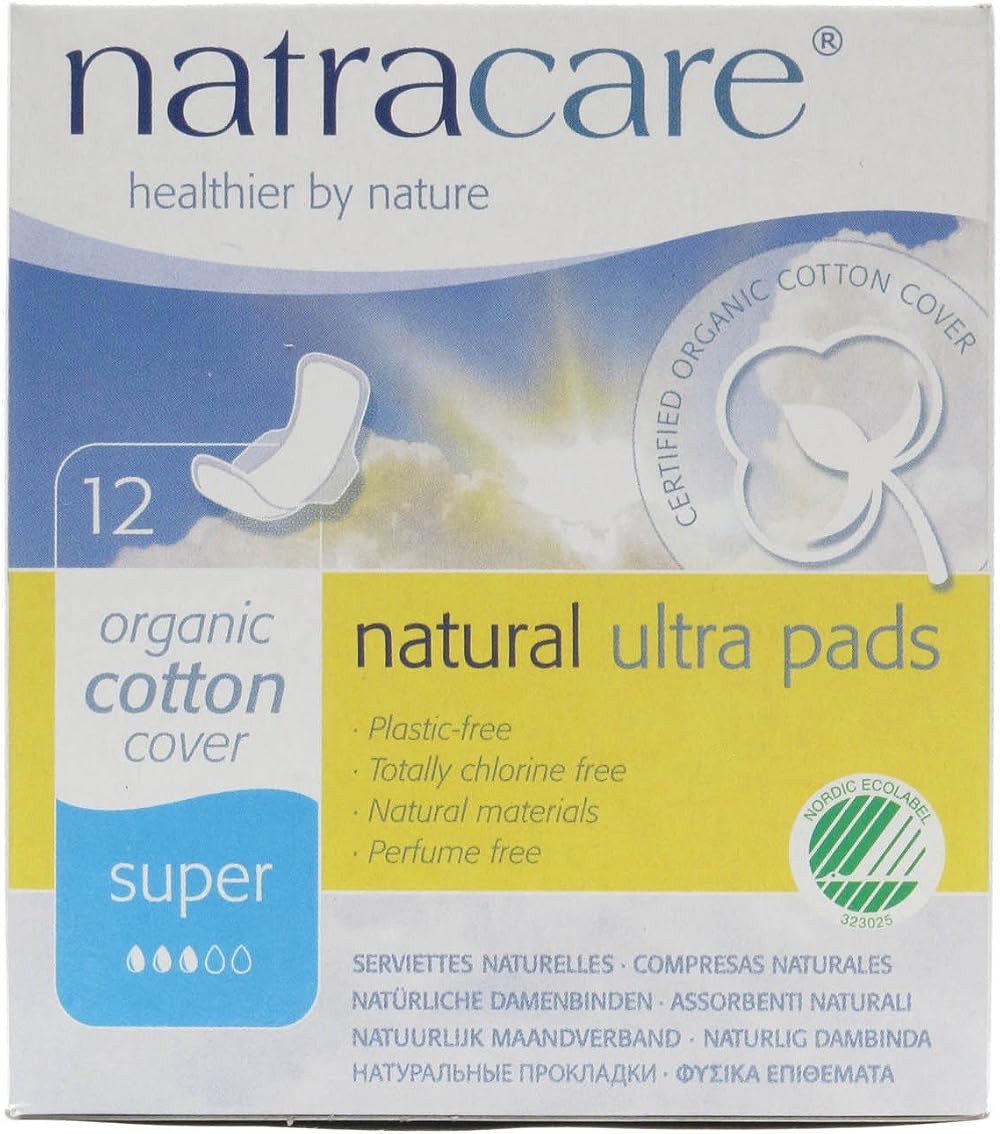 Natracare Natural Ultra Pads with Wings Super Absorbency 12 Pack