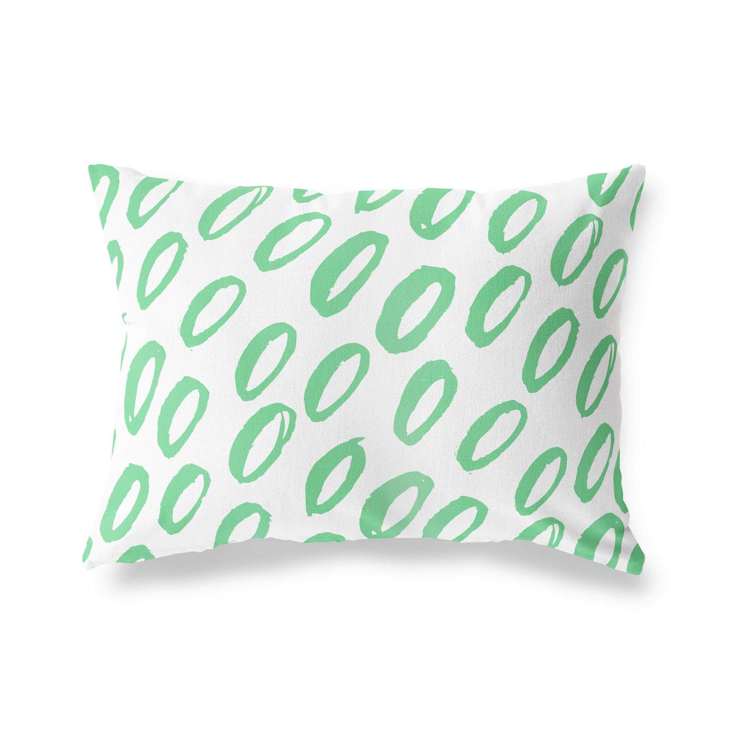 BonaMaison Decorative Cushion Cover, Petrol Green-White Throw Pillow Covers, Home Decorative Pillowcases for Livingroom, Sofa, Bedroom, Size: 45X60 Cm - Designed and Manufactured in Turkey