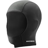 ROCKBROS Helmet Liner Skull Cap, Cooling Ice Silk UPF50+ for Cycling Black | Breathable mesh fabric; Wicks sweat and releases heat; Open-face design reduces friction; Fits bike and motorcycle helmets