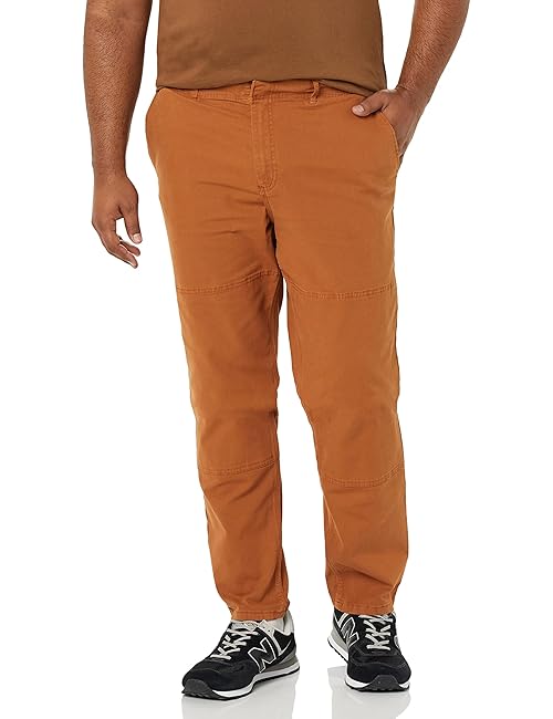 Amazon Essentials Men's Stretch Canvas Double Knee Utility Work Pant (Previously Goodthreads), Toffee Brown, 30W x 28L