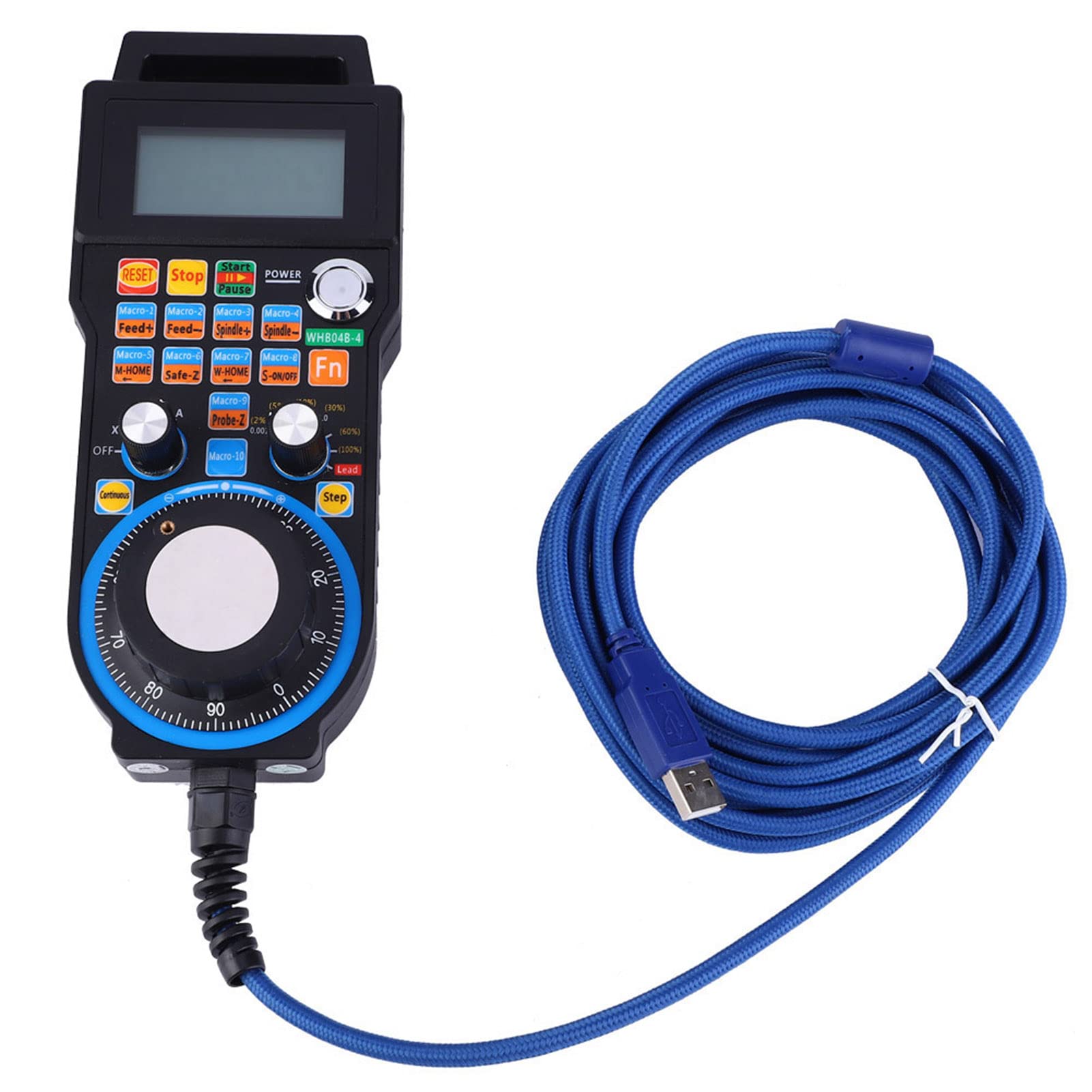 4 Axis 5M Wired USB Handwheel Pulse 100PPR Optical Encoder Generator MPG Electronic Pendant CNC Control for System