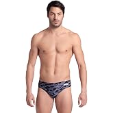 Arena Men's Performance Surf's Up II Team Print Swim Brief Intensive Training Pro Bathing Suit