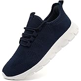 VLHGCG Womens Tennis Running Shoes Walking Comfortable Slip On Breathable Non Slip Athletic Gym Workout Cross Training Fashion Sneakers,Blue Women Size 9.5