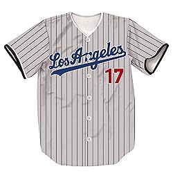 HOPSHION 17 Stripes Baseball Jersey Short Sleeve