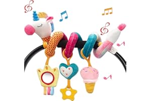 hahaland Car Seat Toys for Baby - Newborn Infant Baby Toys 0 3 6 12 Months, Baby CarSeat Stroller Toys Sensory Toys for Babie