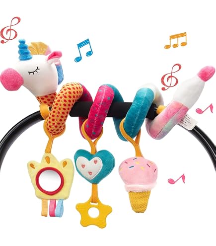 Jouet De Poussette En Peluche Cerf - Apaisant, Accrochable Pour Siège Auto Ou Lit