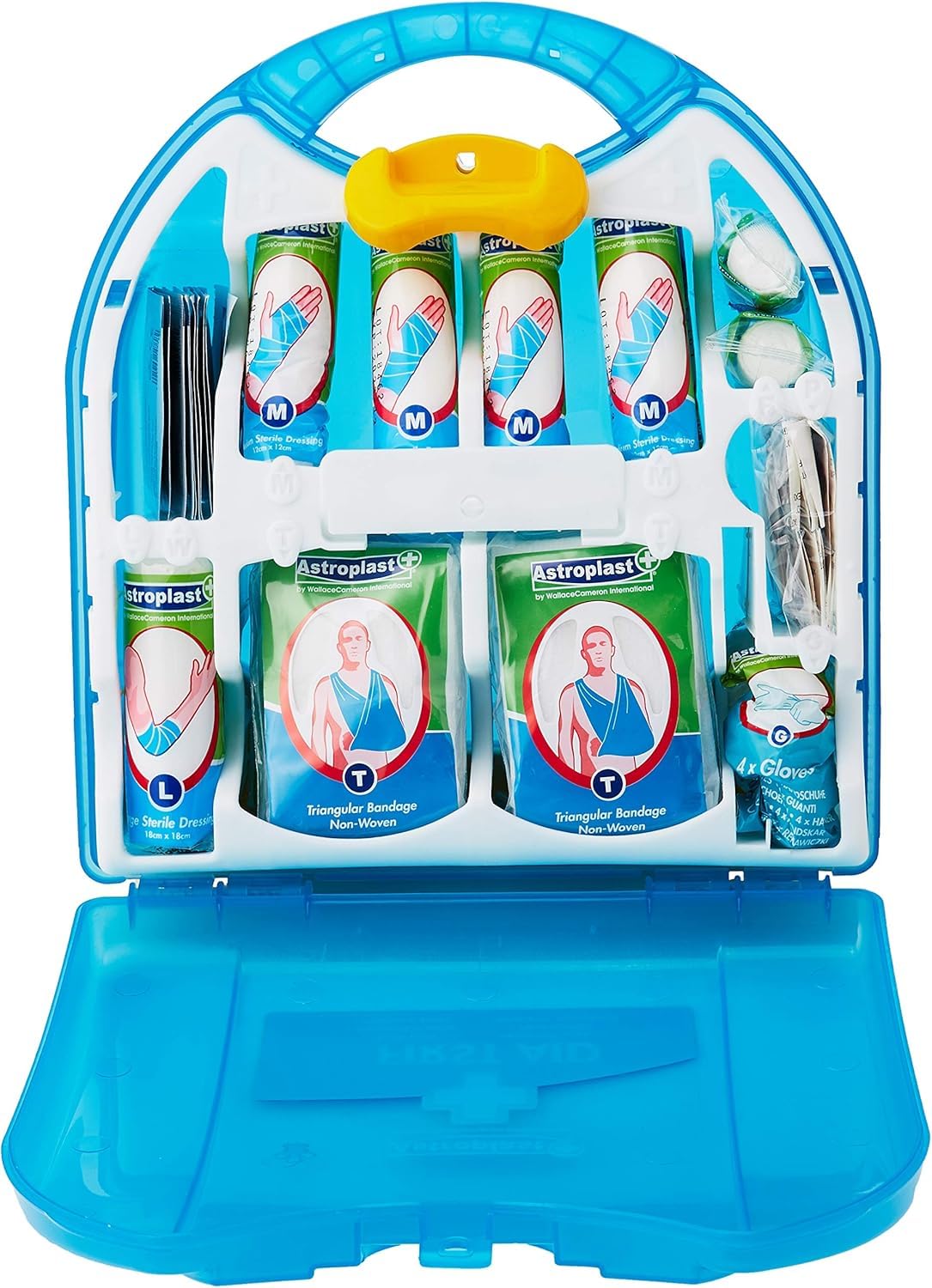 Astroplast Hospital Grade 1-10 Person HSE Compliant First Aid Kit - Premium Integrated Carry Handle & Wall Mountable - Ideal for Home, Wokplace, Sports - Mezzo First Aid Box