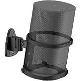Wall Bracket for Sonos Move and Sonos Move 2 Wall Mount - Adjustable Swivel &amp; Tilt for Sonos Move Speaker Mount with Wraparound Metal Guardrail Design, Compatible with Wired &amp; Base Charging, 1 Pack