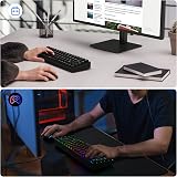 TECURS Wireless Mechanical Keyboard 65% RGB UK Layout Red Switch 2.4G Bluetooth view 3