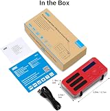 August MB225R Portable DAB/DAB+/FM Radio with 40 Presets Red view 7