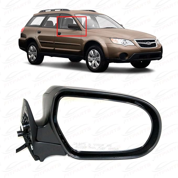 Power Passenger Rh Side Mirror For 20052009 Subaru Outback