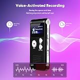 ZIPCIDE Voice Recorder 32GB Noise Reduction 4800 Hours DSP Dictaphone view 4