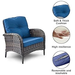 HUMMUH 9-Piece Outdoor Patio Furniture PE Wicker