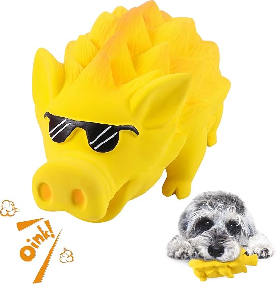 Grunzendes Schwein Hundespielzeug – Quietscher Aus Latex, Für Kleine & Mittlere Hunde