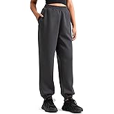 Colorfulkoala Velvra Modal Fleece Lined Joggers for Women - High Waisted Thermal Winter Sweatpants Pants with Pockets